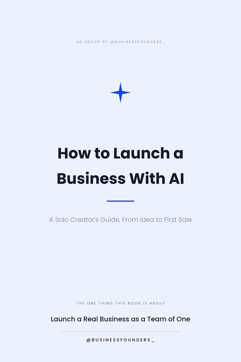 Cover of How to Launch a Business With AI